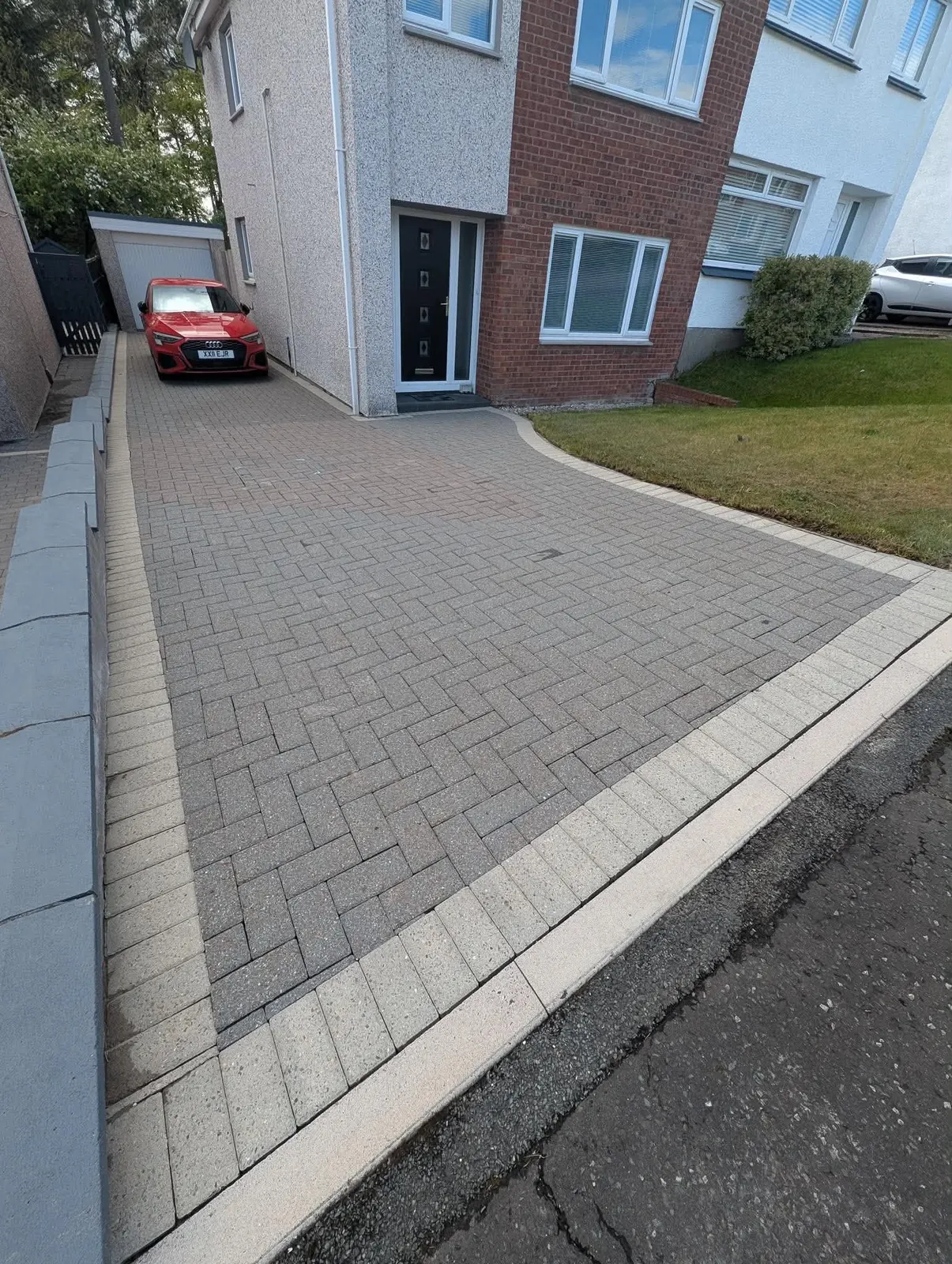 Driveway after cleaning